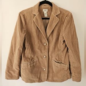 L.L Bean Corduroy Jacket Blazer,